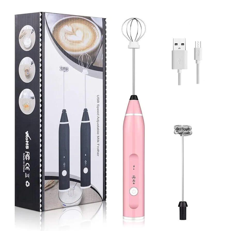 Pink Coffee Whisk - Easy Install, Compact, Durable ABS