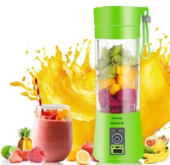 Portable 6-Blade Electric Juice Blender for Home & Travel
