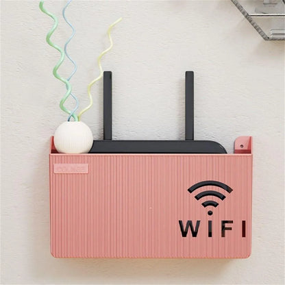 Wall Mount WiFi Router Stand 3Pcs ABS White Modern