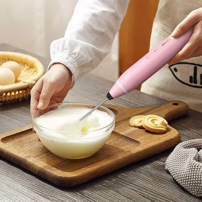 Pink Coffee Whisk - Easy Install, Compact, Durable ABS