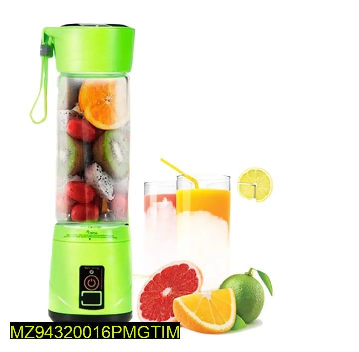 Portable 6-Blade Electric Juice Blender for Home & Travel